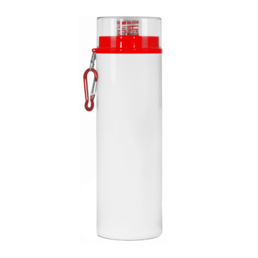 Botella aluminio redondo 750 ml. (tapa roja)