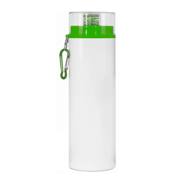 Botella aluminio redondo 750 ml. (tapa verde)