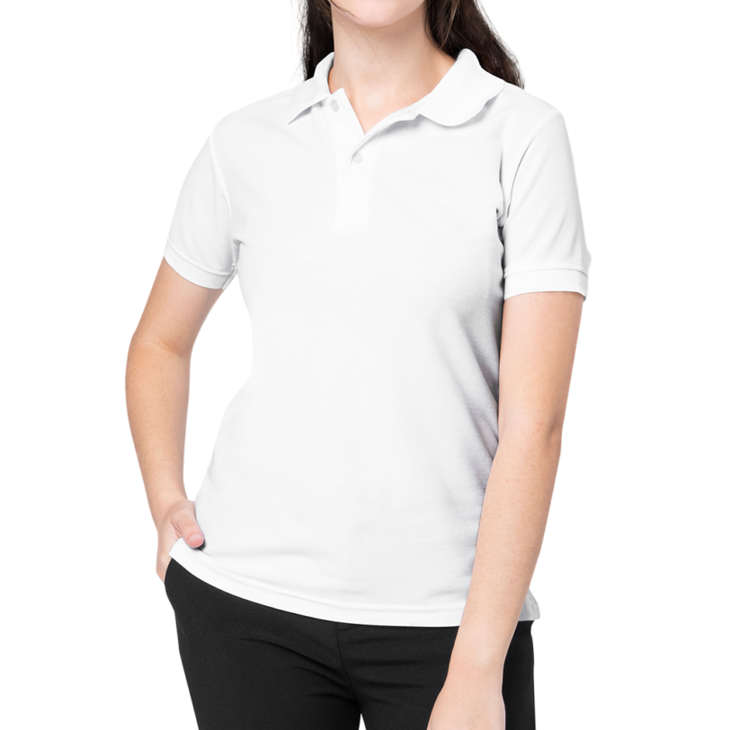 Camisas tipo polo sin impresión para ella
